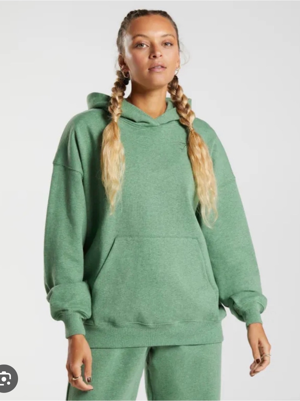Gymshark Rest Day Hoodie - Green Marl